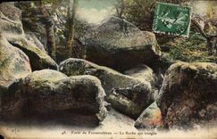 CPA Foret de Fontainebleau la roche qui tremble 
