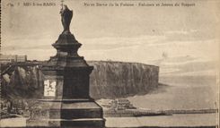 CPA Mers les Bains Notre Dame de la Falaise Falaises et Jetees du Treport 