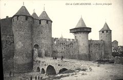 CPA Cite de Carcassonne entree principale 