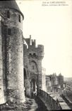 CPA Cite de Carcassonne defense exterieure du chateau 