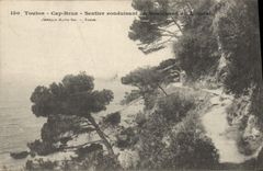 CPA Toulon Cap Brun sentier conduisant au boulevard du Littoral 