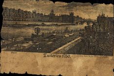 CPA Tuileries 1750 Paris