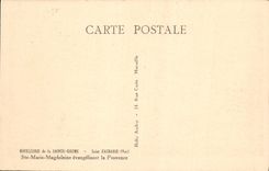 CPA Hotellerie de la Saint Baume Saint Zacharie Var Ste Marie Magdeleine evangelisant la Provence