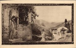 CPA Hotellerie de la Saint Baume Saint Zacharie Var 1re Rencontre de Ste Marie Magdeleine evec le Ch