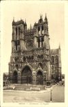 CPA Amiens cathedrale la facade 