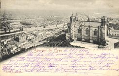 CPA Souvenir de Lyon N D de Fourviere 