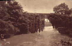 CPA Betharram B P le Curieux pont sur le Gave de Pau Monument Musee route de Pau a Lourdes 