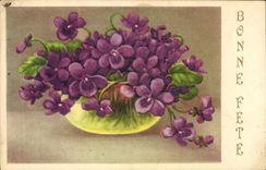 CPA Bonne Fete Fleurs