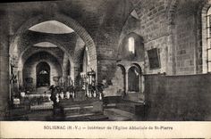 CPA Solignac H V Interieur de l'Eglise Abbatiale de St Pierre 