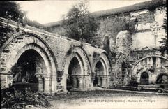 CPA St Leonard Hte Vienne Ruines de l'Artiges 