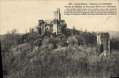 CPA Hte Vienne Environs de Limoges Ruines du Chateau de Chalusset 