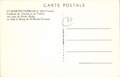 CPA St Martin Terressus Hte Vienne Confluent du Taurion et du Parleur vue prise de Roche Beche au fo