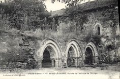 CPA Haute Vienne St Leonard Ruines de l'Abbaye de l'Artige 