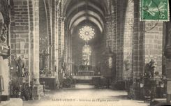 CPA St Junien Interieur de l'Eglise 