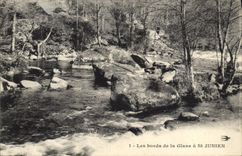 CPA Les bords de la Glane a St Junien 
