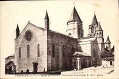 CPA St Junien H V Eglise paroissiale Monument historique 