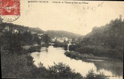 CPA St Priest Taurion Vallee de la Vienne et Vue sur l'Usine 