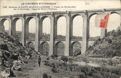 CPA Le Limousin Pittoresque Environs de Saint Sulpice Lauriere Viadue de Rocherolles sur la Gartempe