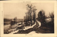 CPA En Limousin l'Hiver 