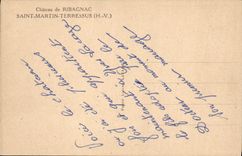 CPA Chateau de Ribagnac Saint Martin Terressus H V