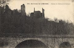 CPA Environs de Limoges Ruines du Chateau de Chalucet 