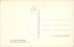 CPA Env de Limoges Les bords de la Vienne