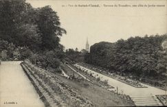 CPA Parc de Saint Cloud Terrasse du Trocadero Une allee du Jardin 