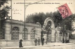 CPA Asnieres Clichy l'Entree du Cimetiere des Chiens 