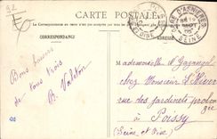 CPA Asnieres Le bateau passeur de Levallois Perret Bateau