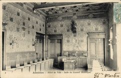 CPA Asnieres Hotel de Ville Salle du Conseil Municipal 