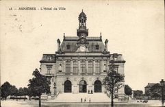 CPA Asnieres l'Hotel de Ville 