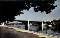 CPA Asnieres Levallois Seine Le pont 