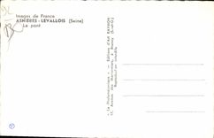 CPA Asnieres Levallois Seine Le pont