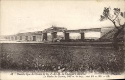 CPA Nouvelle Ligne de Chemin de Fer P L M de l'Estaque a Miramas Le Viaduc de Caronte 