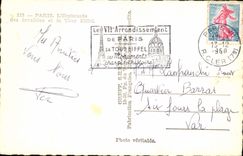 CPA Paris L'Esplanade des Invalides et la Tour Eiffel 