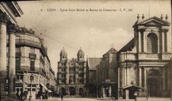CPA Dijon Eglise St Michel et Bourse du Commerce 