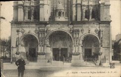 CPA Dijon Portail de l'Eglise St Michel 