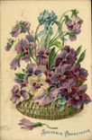 CPA Souvenir Affectueux Fleurs