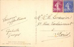 CPA Cote d'Azur Artistique Nice La Jetee Promenade entre les Pins