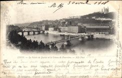 CPA Lyon Le Palais de Justice et le Coteau de Fourviere 