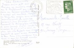 CPA Menton A M Vue generale prise a travers des Oliviers 