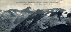 CPA Dauphine Vallee du Veneon La Barre des Ecrins et les Fetoules vues de Lauranoure 