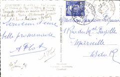 CPA Chambord L et Ch Vue aerienne Le Chateau la Place et l'Hotel St Michel 