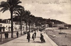 CPA Nice Promenade des Etats Unis et le Chateau 