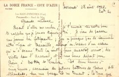 CPA Les Iles d'Hyeres Var Porquerolles Bord de Mer 