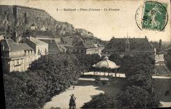 CPA Belfort Place d'Armes Le Kiosque 