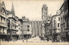 CPA Rouen Place Eau de Robec