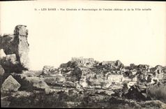 CPA Les Baux Vue Generale et Panoramique de l'ansien chateau et de la Ville actuelle 