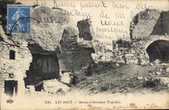 CPA Les Baux Maison prebistorique Troglodyle 