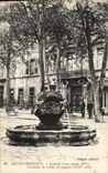 CPA Aix en Provence Fontaine d'eau chaude Cariatides de l'Hotel d'Espagnet 